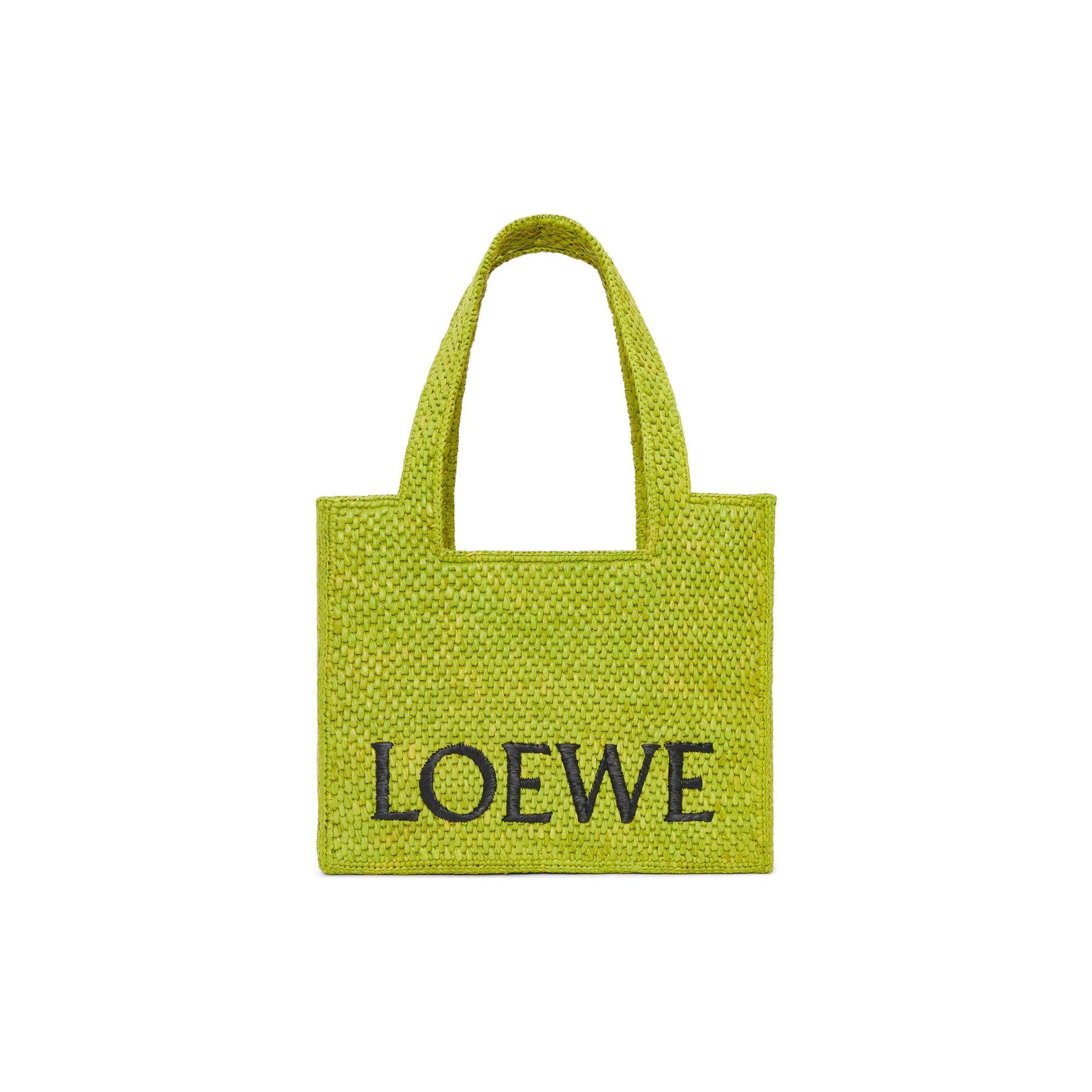 

Жіноча сумка-тоут Loewe Font зі знімним регульованим плечовим ременем, Рафія, Лучно-зелена, A685B61X01-1718 Basic Set (Bag+Dust Bag)