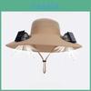 Sun Power Solar Fan Hat With Oversized Brim For Outdoor Fishing Hiking Sun Protection