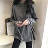 Fashion Turtleneck Solid Color All-match Hoodies Women Clothing Autumn New Oversized Casual Pullovers Loose Korean Hoodies