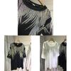 Plus Size T Shirt For Men Women With Geometric Pattern And Rhinestone Embellishments For Summer Casual Wear