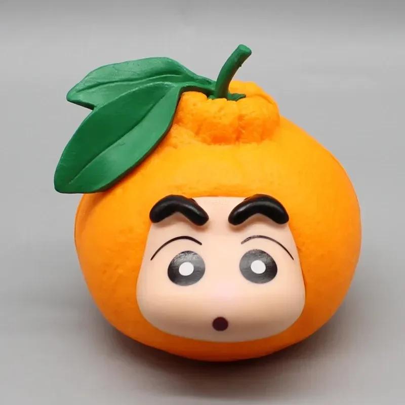 

Новый карандаш Shin-chan Fruit Series Cos Apple Banana Tangerine Gk аниме фигурки украшения коллекция подарочная модель украшения orange