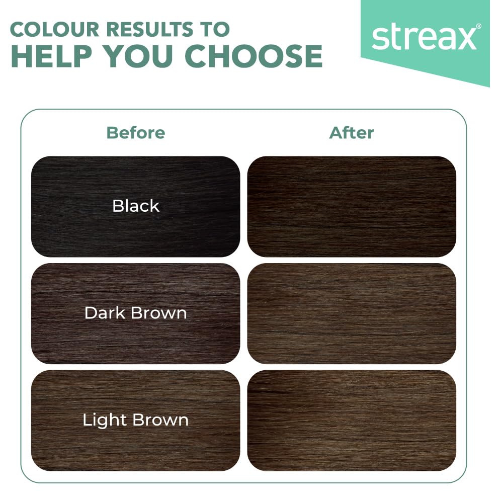 Streax Permanent Hair Colour 4.3 Golden Brown 120 Ml Pack of 1 Long Lasting Cream Hair Colour Women