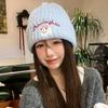 Cute Cartoon Puppy Hat for Women Korean Version New Autumn and Winter Embroidered Knitted Woolen Hat for Men Warm and Versatile