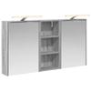 Bathroom Cabinet Set 3 Pcs 116 X 16 X 62.5 Cm Engineered Wood