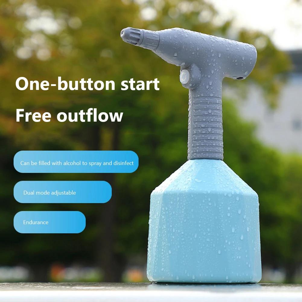 

1 л Электрический садовый опрыскиватель Автоматический распылитель для растений Бутылка-распылитель для дома, цветов, комнатных растений Ручная лейка Беспроводной водяной насос синий