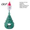Fish Tank Christmas Tree Ornament Aquarium Floating Hideout Ornament, Shrimp Cave Shelter with for Freshwater Tanks Santa Hat Float, Hiding