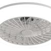 18 Inch Enclosed Ceiling Fan with Light and Remote, Flush Mount Bladeless Modern Low Profile Ceiling Fan for Bedroom Kitchen Dining Room