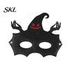 Adjustable Halloween Eye Masque Masque, Glitter Half Face Horror Skull Bat Elastic String Spider Dress Up Accessory for Cosplay Costume, Masquerade,