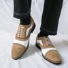 Men's Large Size Retro Brogue Leather Shoes - Autumn British Style