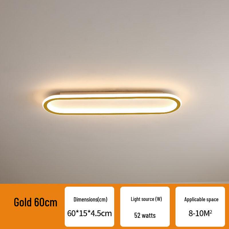 2024 Modern Long Strip Ceiling Light for Hallway, Bedroom, Dining Room, Balcony, Walk-in Closet, and Staircase