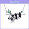 Charmante und Elegante Legierung Panda Halskette Modische Kreuzkette Für Feiertage