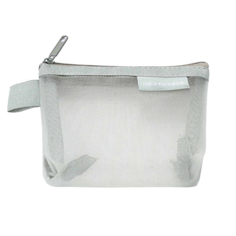 Key Lipstick Mesh Coin Purse Three-dimensional Small Item Storage Coin Bag Nylon Card Holder Office