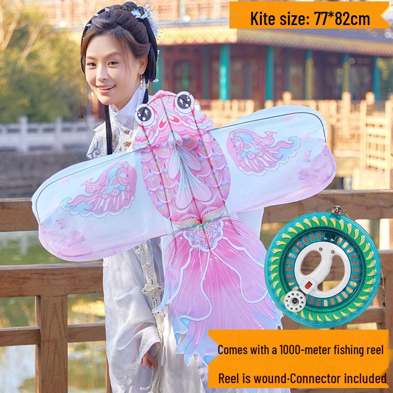 2026 Peony Goldfish 3D Bamboo Kite: Retro Mini Koi Decoration