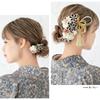[SOUBIEN] Soubien Hair Ornament Set for Coming-of-Age Ceremony, Mizuhiki, Tsumami-zaiku, Furisode, Graduation Ceremony, Hakama, 3-Piece Set, Cherry Bl