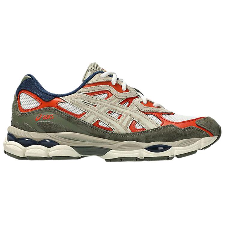Asics GEL NYC Breathable Rubber Training Running Shoes Unisex Green Red 1203A383-108