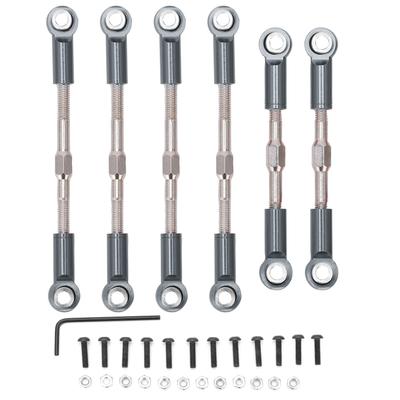 RC Metal Çekme Çubuğu Direksiyon Servo Bağlantı Bağlantıları Rotil WLtoys 144001 124018 124019 114 RC için
