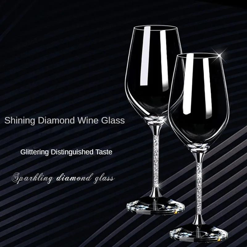 Copa de vino de boda creativa, copa de champán única, copa de cristal para regalo de fiesta, copa de brindis, copa de cristal para aniversario