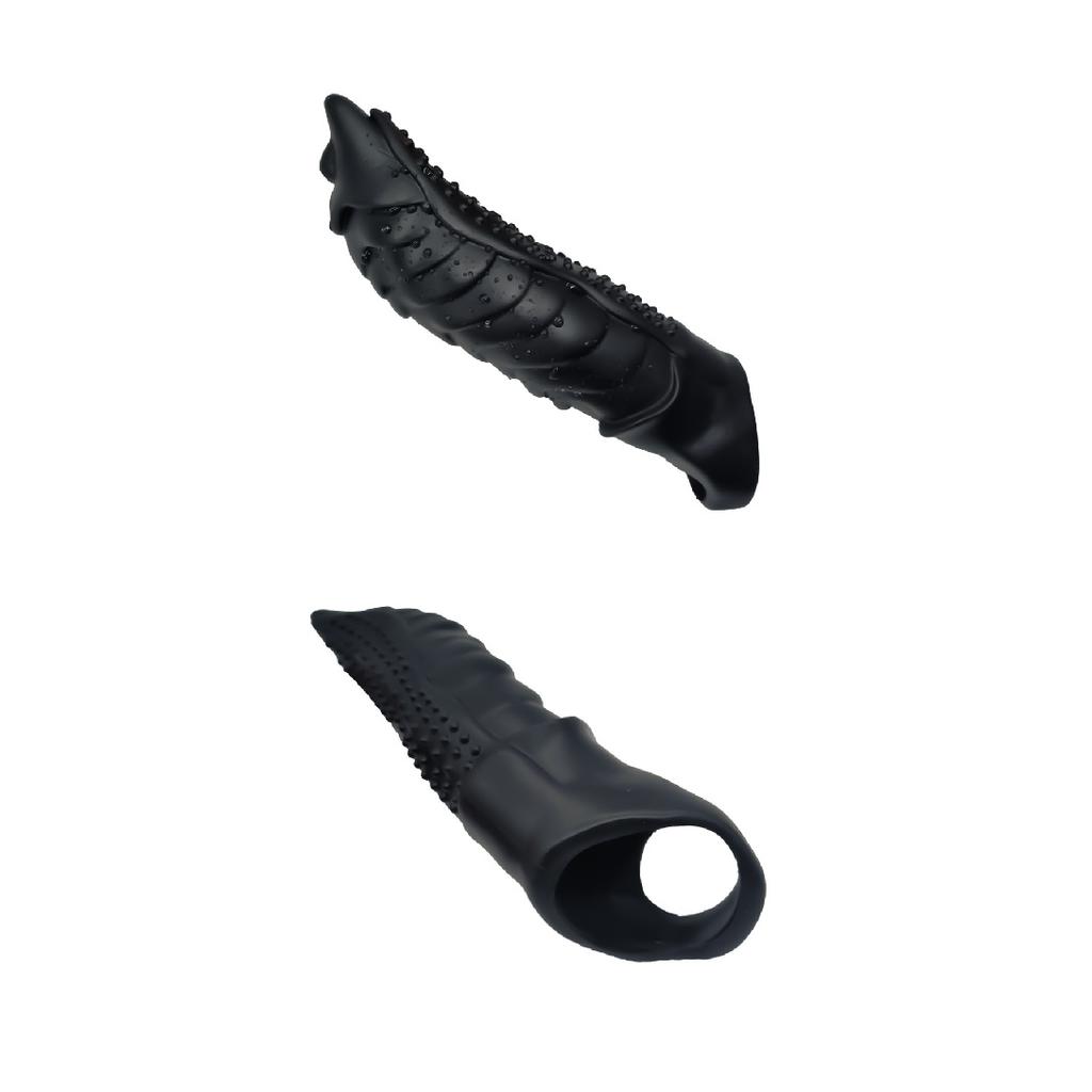 No. plus-Sized Wolf Head Cover Barbed Men's Thick Penis Ring Lock Crystal Soft Glue TPE Sexy Sex Product