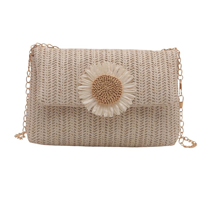 Fashionable Casual Beautiful Fashionable   Simple and Niche One-shoulder Spring and Summer New Chain Crossbody Small Square Bag Women's Bag