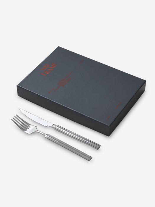 

Odense Nuframe Cutlery Fork and Knife 4-piece Set mirror
