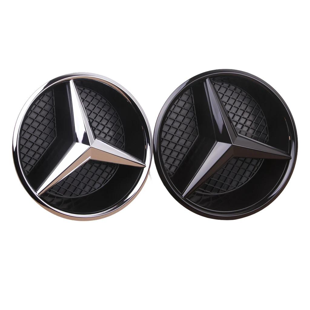 CRM1 3D Car Grill Emblem Star Badge Front Grill Logo For Mercedes Benz W204 W205 W213 X253 A B C E S CLA GLB GLC GLE GLS Accessories