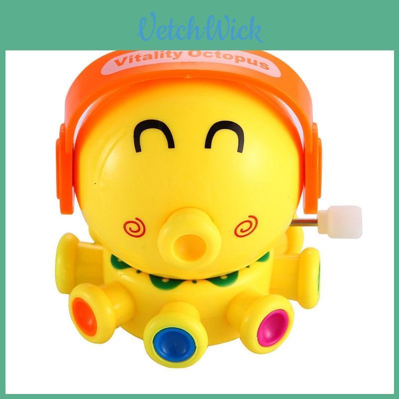 Adorable Infant Rotation Wind Up Cartoon Toy Animal Octopus With Random Colors