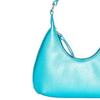 By Far Baby Amber Metallic Effect Hardware Zipper Closure Leather Underarm Bag Women Handbags Blue 22FWBASAQAMEGSMA