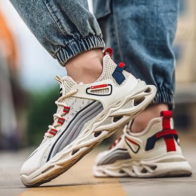 Fashion 2025 Fashion Trend Men's Casual Shoes Summer New Mesh Breathable Comfortable Versatile Thick Soled Shoes Low Top Chunky sneakers
