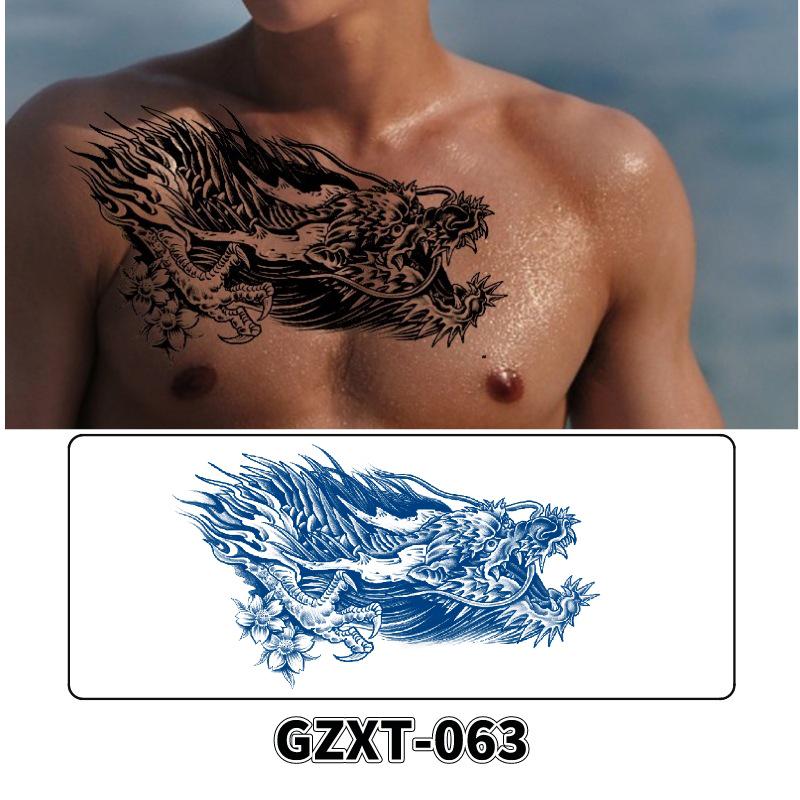 Waterproof Herbal Semi-Permanent Flower & Wings Sleeve Tattoo Sticker