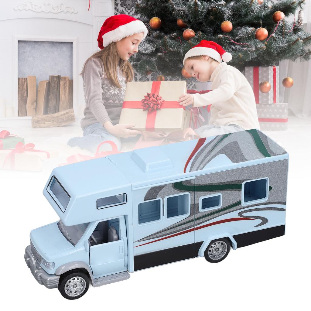 1Celsius32 Kids RV Toy Sound Light Opening Doors Simulation Educational Alloy Motorhome Toy for Children