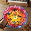 1pc Flower Bouquet Butterfly Pattern Office Round Rugs, Under Chair Round Rugs for Living Room, Bedroom, Bathroom Decoration Carpet 091806