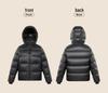 Black Gold Goose Down Hooded Jacket 2023 - Thickened Winter Edition for Couples