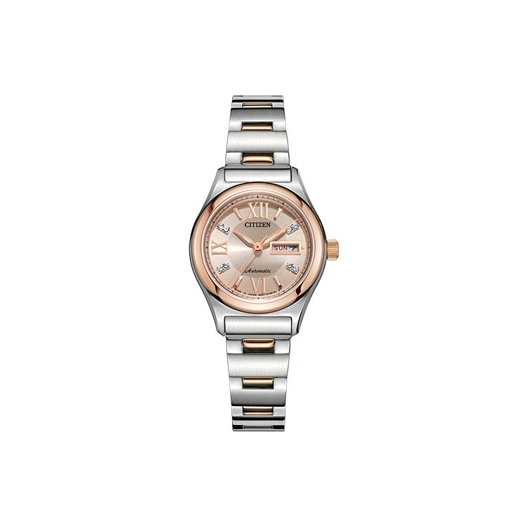 

CITIZEN Automatic Mechanical Movement Stainless Steel Strap Watch Women s Watch Gold Dial PD7166-54W Pink Gold Watch Dial