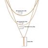Multi Layer Necklace Stackable Designs Gold Silver Jewelry Lightweight Collarbone Chain Handmade Gift For Her