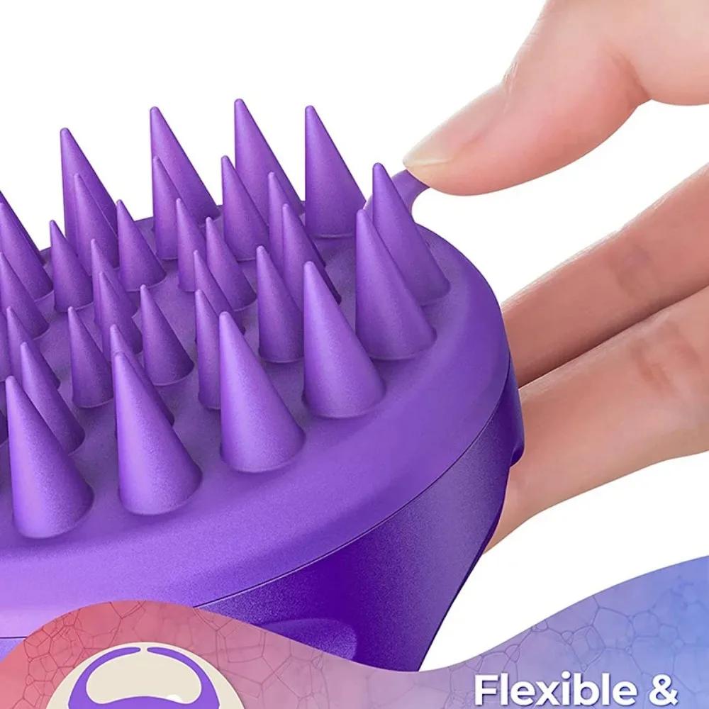 Shampoo Scalp Massager Shampoo Brush Hair Washing Scalp Brush Soft Silicone Scalp Massager Hair Comb for Dandruff Removal Brush