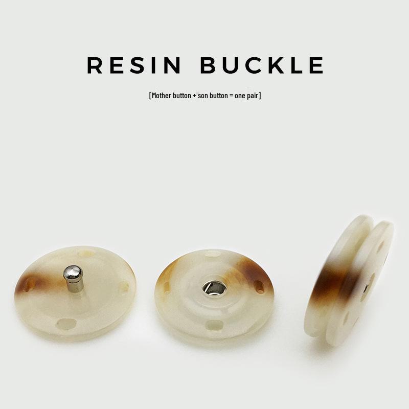 High-Grade Resin Invisible Snap Buttons for Sweaters and Cardigans