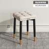 Nordic Home Luxury Upholstered Dining Chair Stackable Stool Simple Backrest Bedroom Makeup Chair for Dining Room
