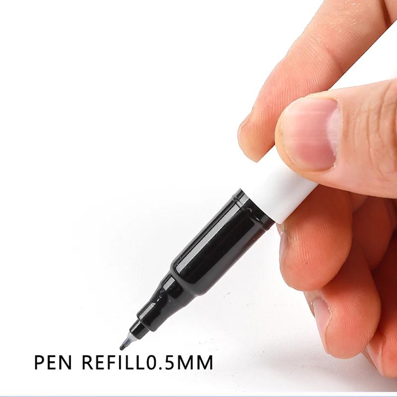 6pcs Color Erasable Whiteboard Pen Extremely Fine Tip 0.5mm Dry Erasing Pen Office Teaching Examination Art Marker Pen