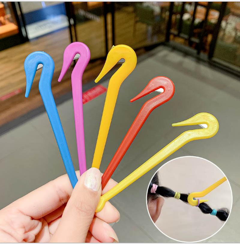 6pcs Color   Hair Bands Rubber Cutter Not Hurt Hair Rubber Band Remover Tool Salon Headwear Cut Knife Styling Accessories