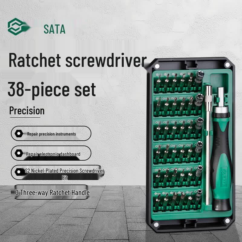 SATA 38-Piece Precision Ratchet Screwdriver Set