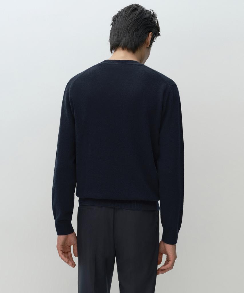 Musinsa Standard [Plus] 100% Cashmere Crew Neck Knit [Navy]