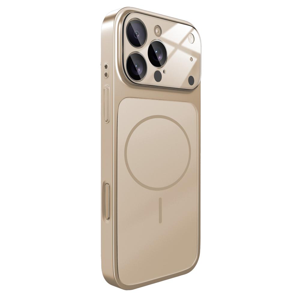 Original Magnetic For Magsafe Glass Case For iPhone 17 16 15 14 13 Pro Max Full Camera Lens Protection Thin PC Bumper Cover