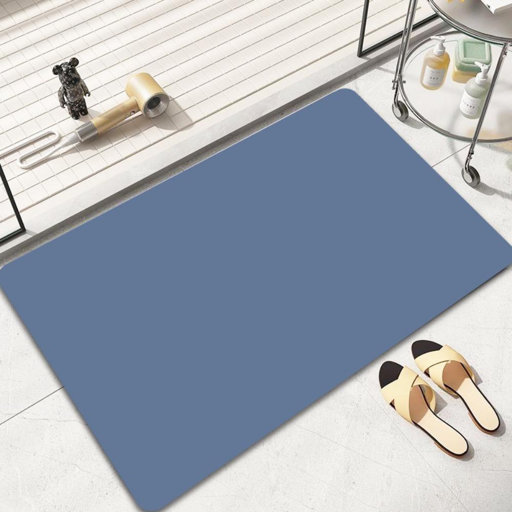 2 шт. Однотонный коврик для пола из диатомовой грязи — фото 17