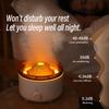 Vulkanischer Flammen-Aroma-Diffusor, ätherisches Öl, 560 ml, Heimluftbefeuchter mit niedlichem Quallen-Rauchring, Nachtlicht-Lampenduft