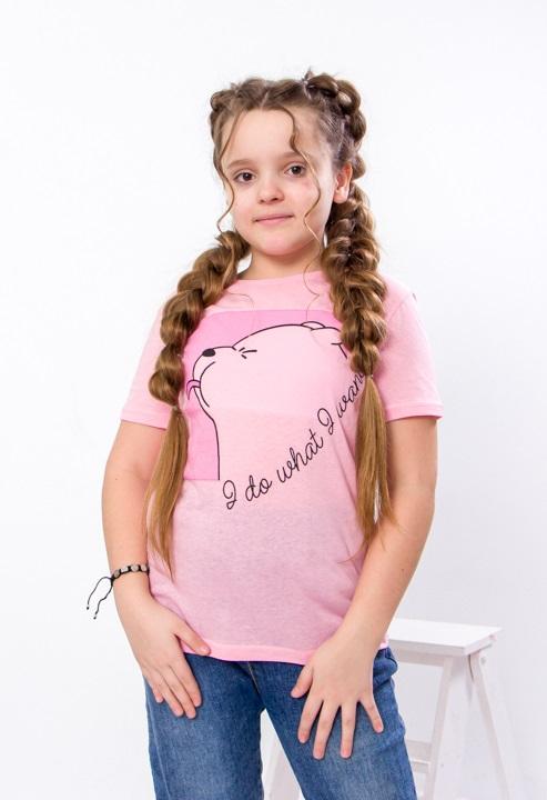 

Підліткова футболка для дівчаток – Яскравий дизайн і зручна тканина, Літо, 6021-001-33-2 HC 170 бейкер miller рожевий колір