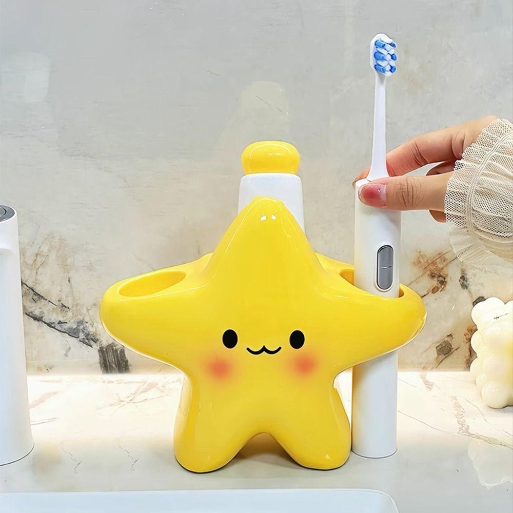 Waterproof Electric Toothbrush Holder Star Shaped Toothbrush Storage Rack  Bathroom Accessories