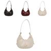 Pu Water Dumpling Shape Crossbody Bag With Zipper Closure For Daily Use