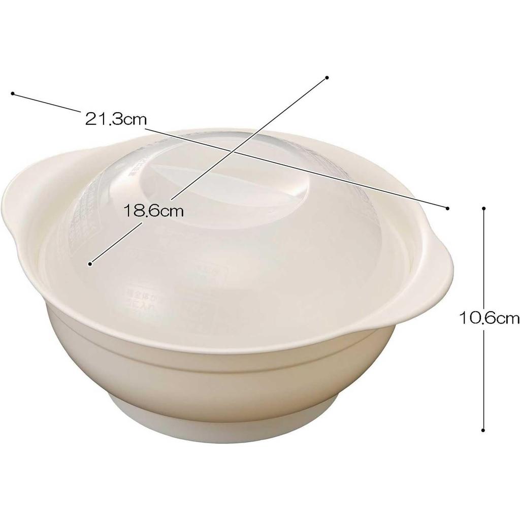 Inomata Kagaku Easy Ramen In a Microwave Set of Made In for Instant Instant Mixed with Cup Soy Supermarket Model 9454 Oven, 1.2L, 2, Japan, Pots,