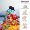 1 stuks, Prinses Ariel De Kleine Zeemeermin Onderwater Deken Huisdecoratie, Bankhoes, Buitendeken, Cadeau, Flanellen Deken, Geschikt voor Bed