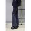 Autumn/Winter High Waist Plus Size Velvet Flare Jeans for Pear-Shaped Women